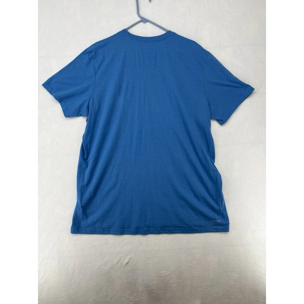 Adidas The Go-To Performance Tee Mens 2XL Blue Climalite T-Shirt A99811